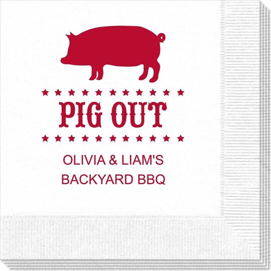 BBQ Pig Napkins